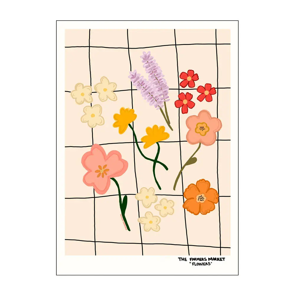 Engberg Studio Juliste 30x40 cm Farmers market flowers