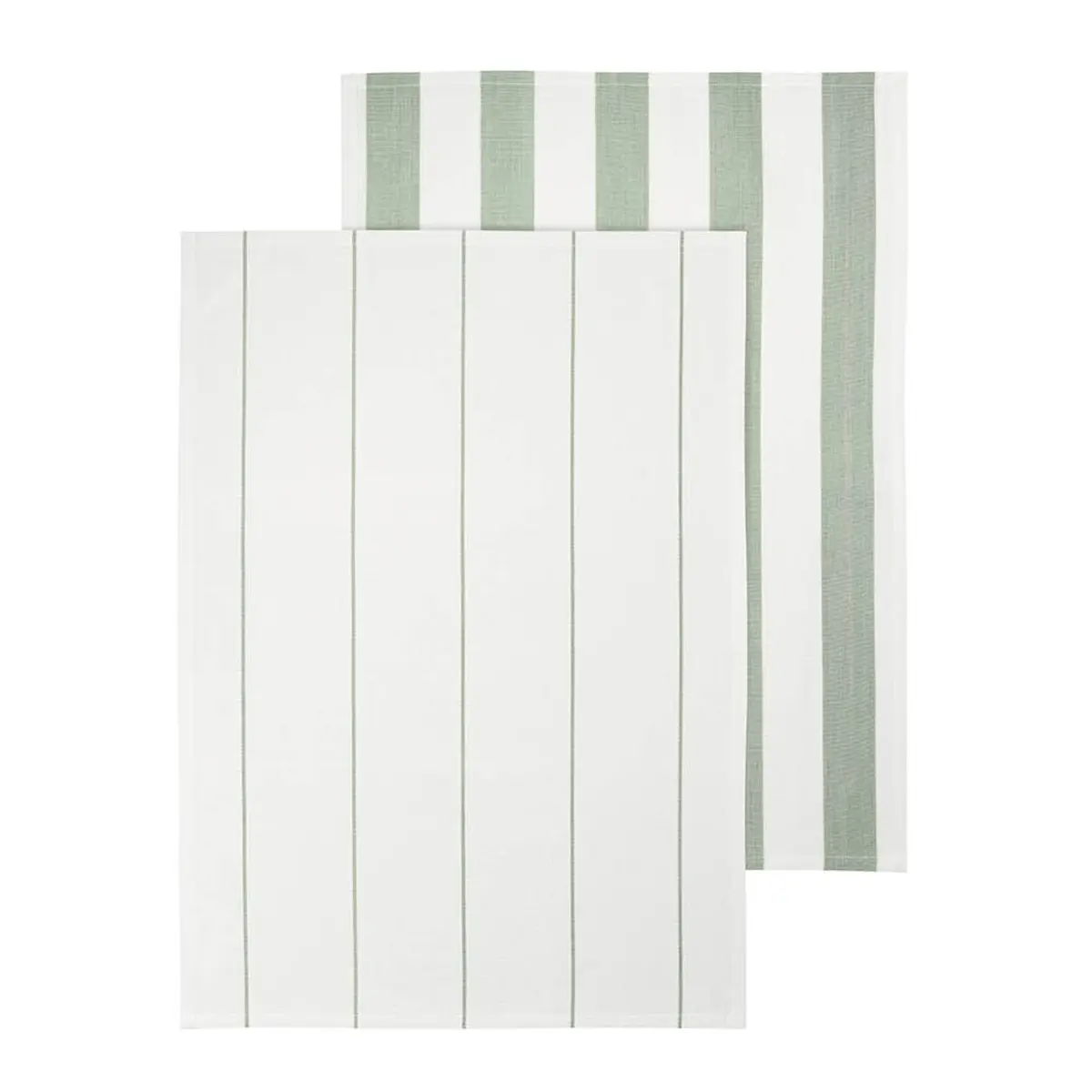 Blomus Taulo kökshandduk 70x50 cm 2-pack vit/grön randig
