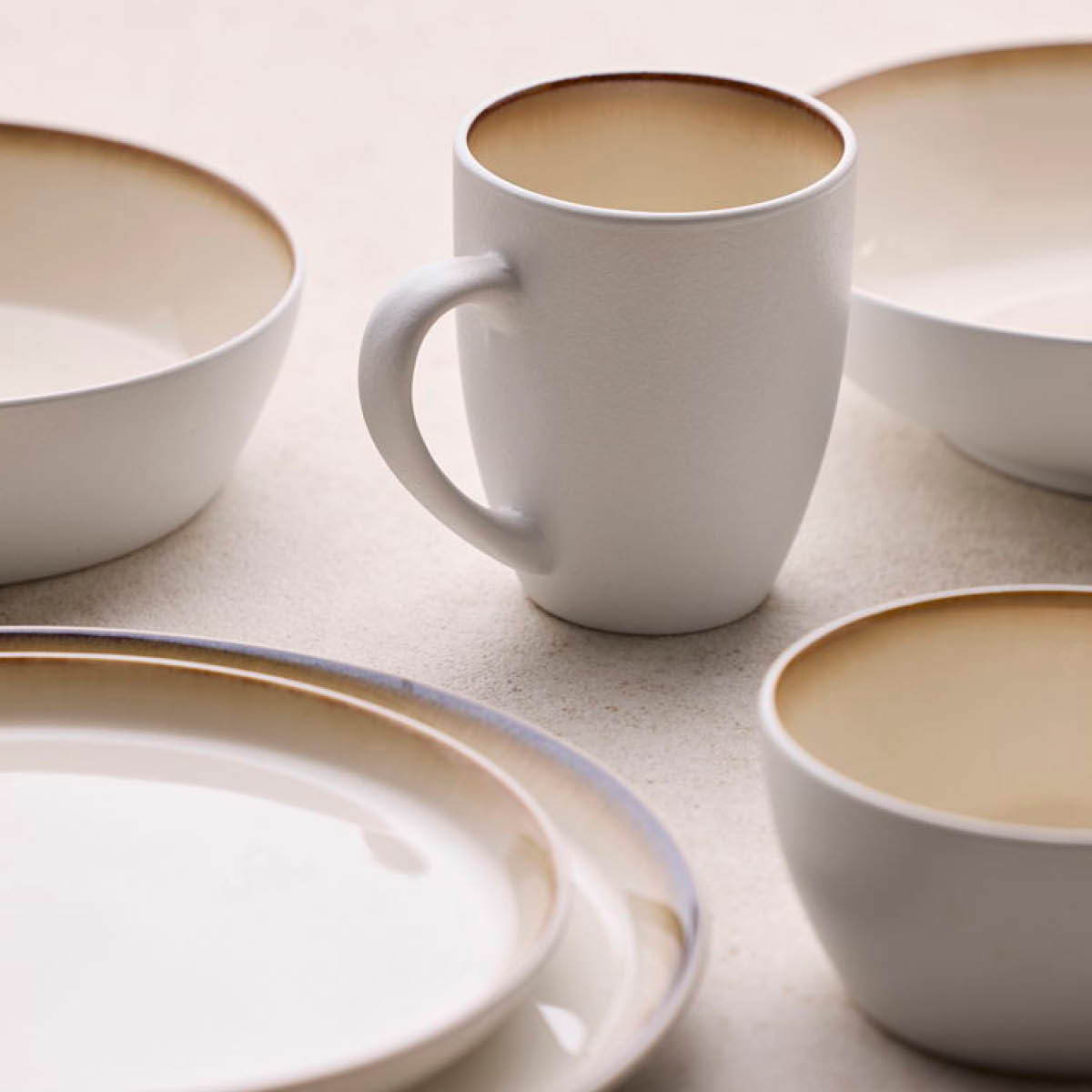 Bitz Gastro mugg 30 cl vit/gräddvit