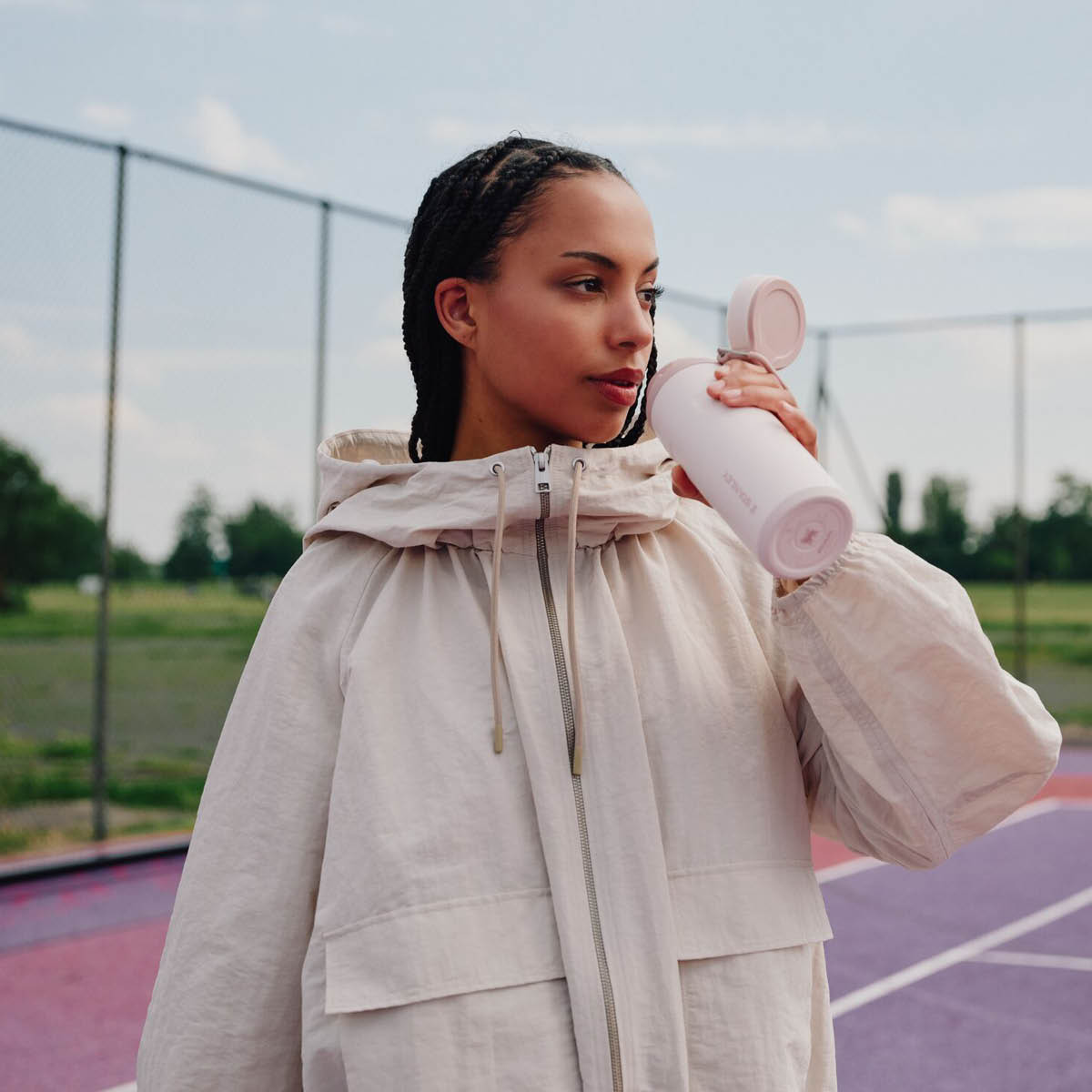 Stanley Iceflow flip straw tumbler termoflaske 0,7L rose quartz