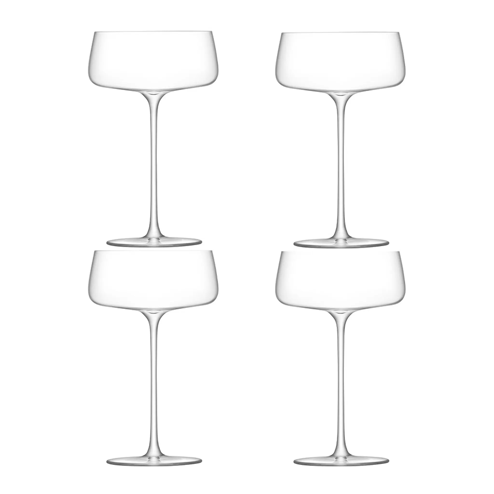 LSA International Metropolitan champagneglas coupe 30 cl 4-pack