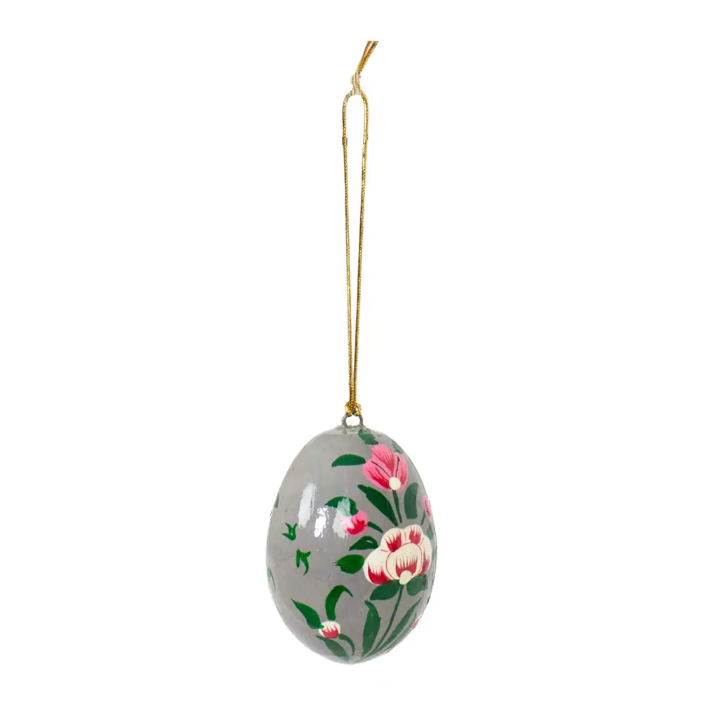 Papier Maché Pääsiäismuna Harmaa
