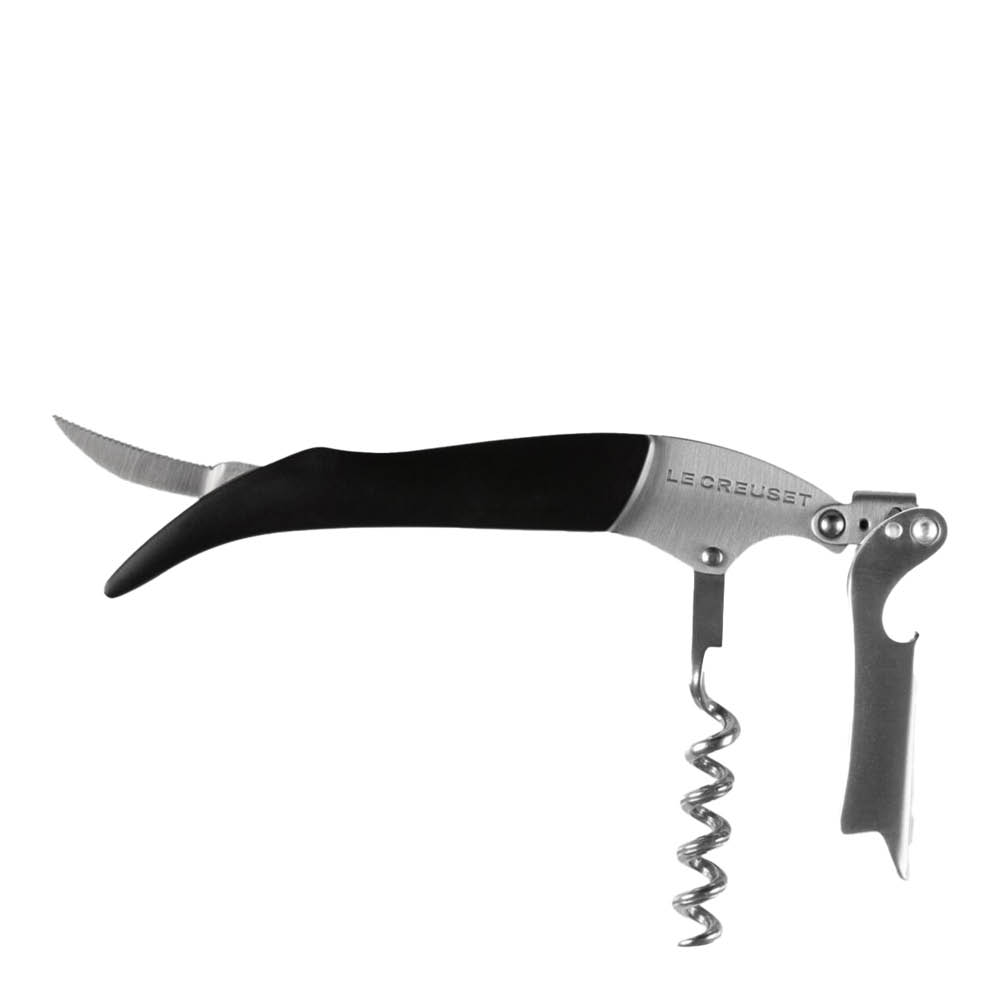 Le Creuset Classic kelner vinåpner med svart håndtak