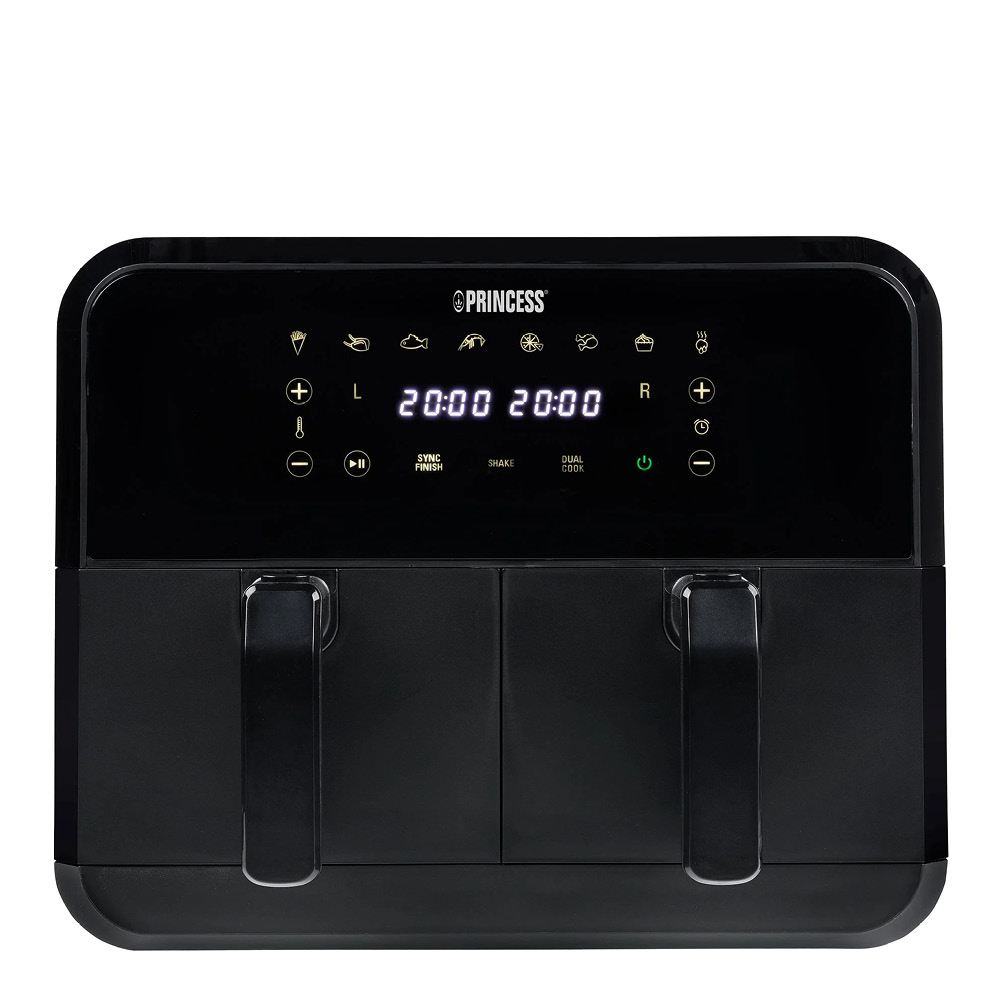 PRINCESS Airfryer med dubbelkorg 2x4 L 2400W