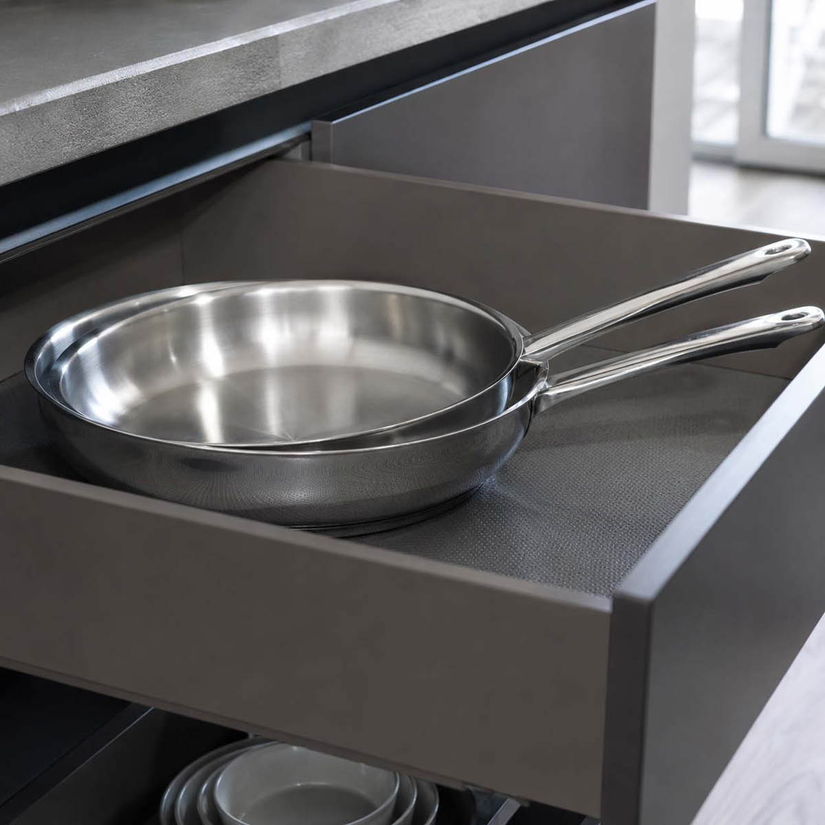 WMF Profi stekepannesett 2 deler 24+28 cm stål