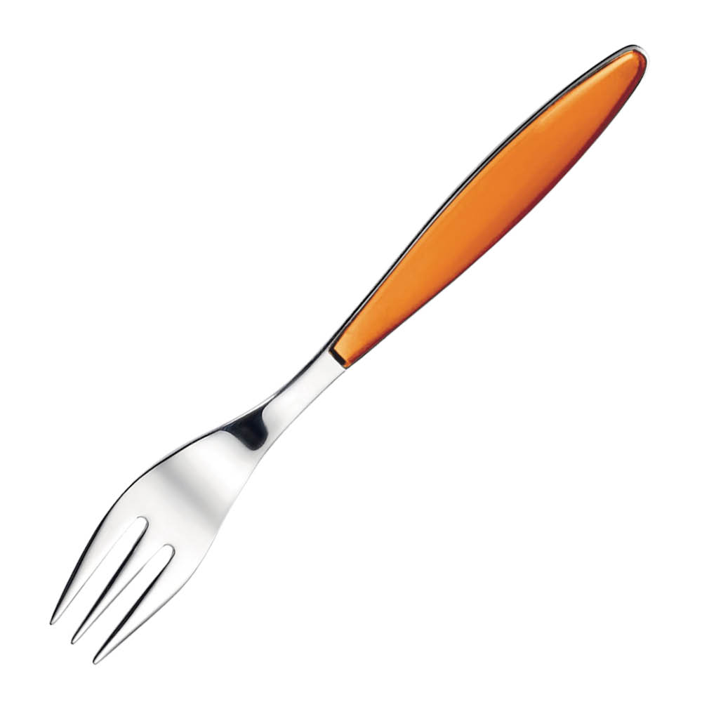 Guzzini - Feeling Jälkiruokahaarukka 15,5 cm Transparant Orange
