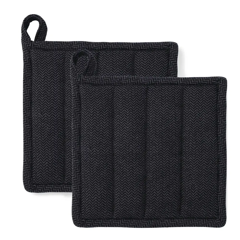 Garn gryteklut 22x22 cm 2 stk mørk grå