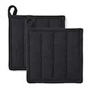 Garn grytlapp 22x22 cm 2-pack mörkgrå