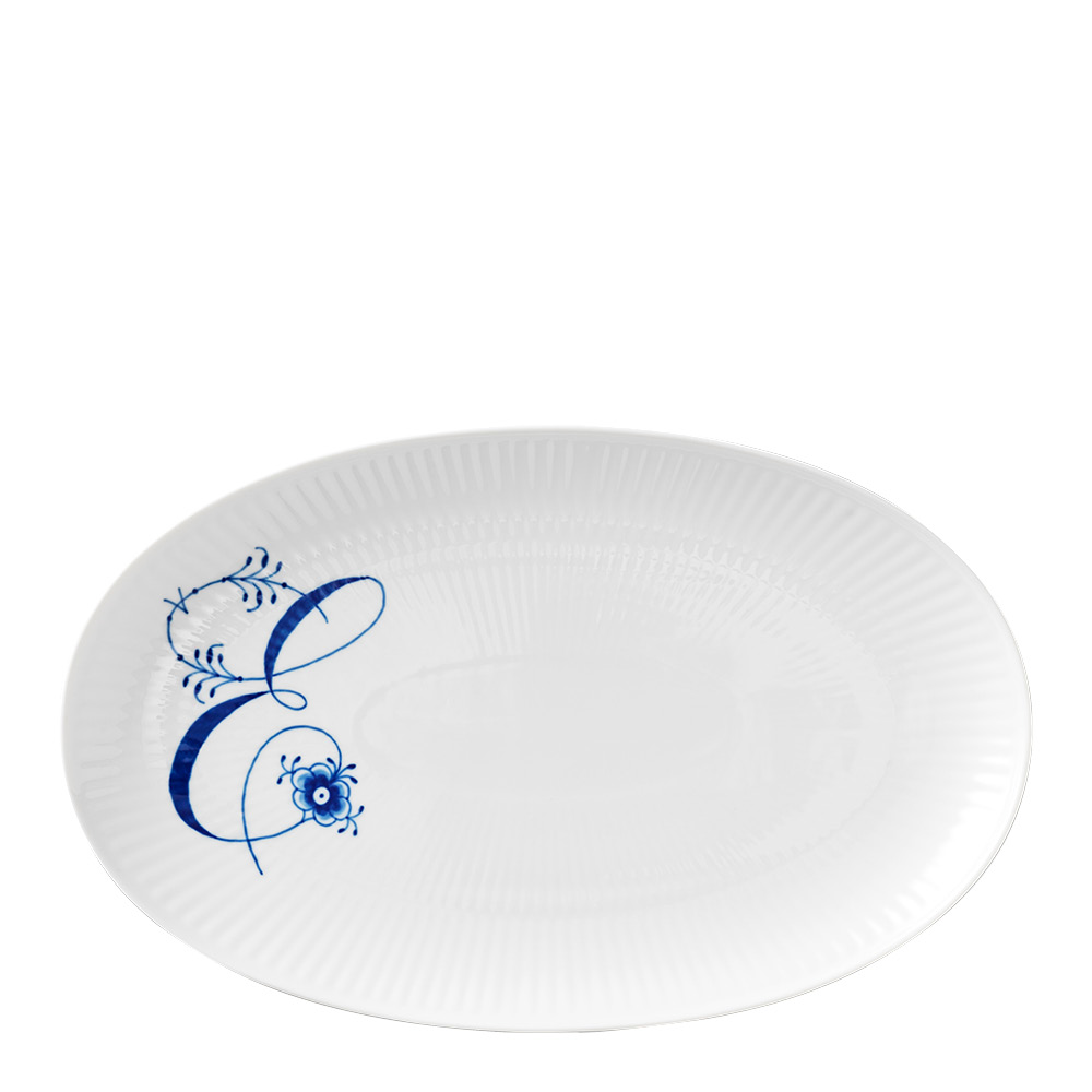 Royal Copenhagen - Alphabet Collection Lautanen soikea 23 cm E