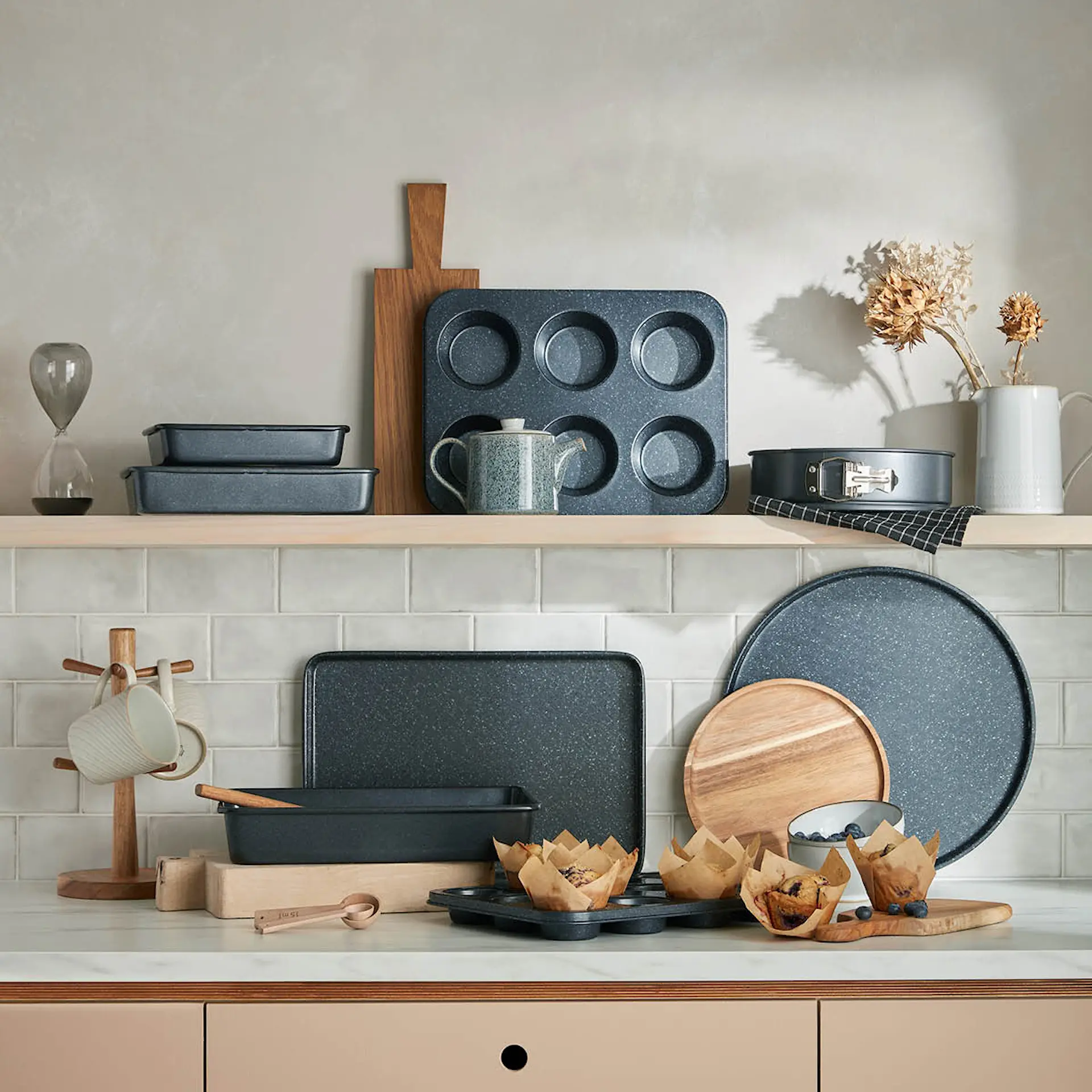 Denby Quantanium Finish bakeplate stor 44,5x30,2x2,4 cm - Cervera