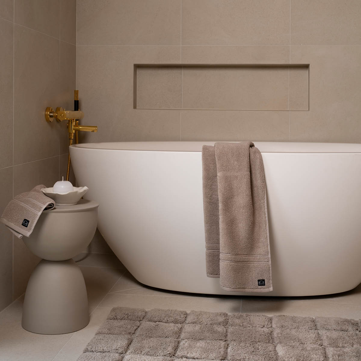 Fanni K Mateo badematte 60x110 cm sand