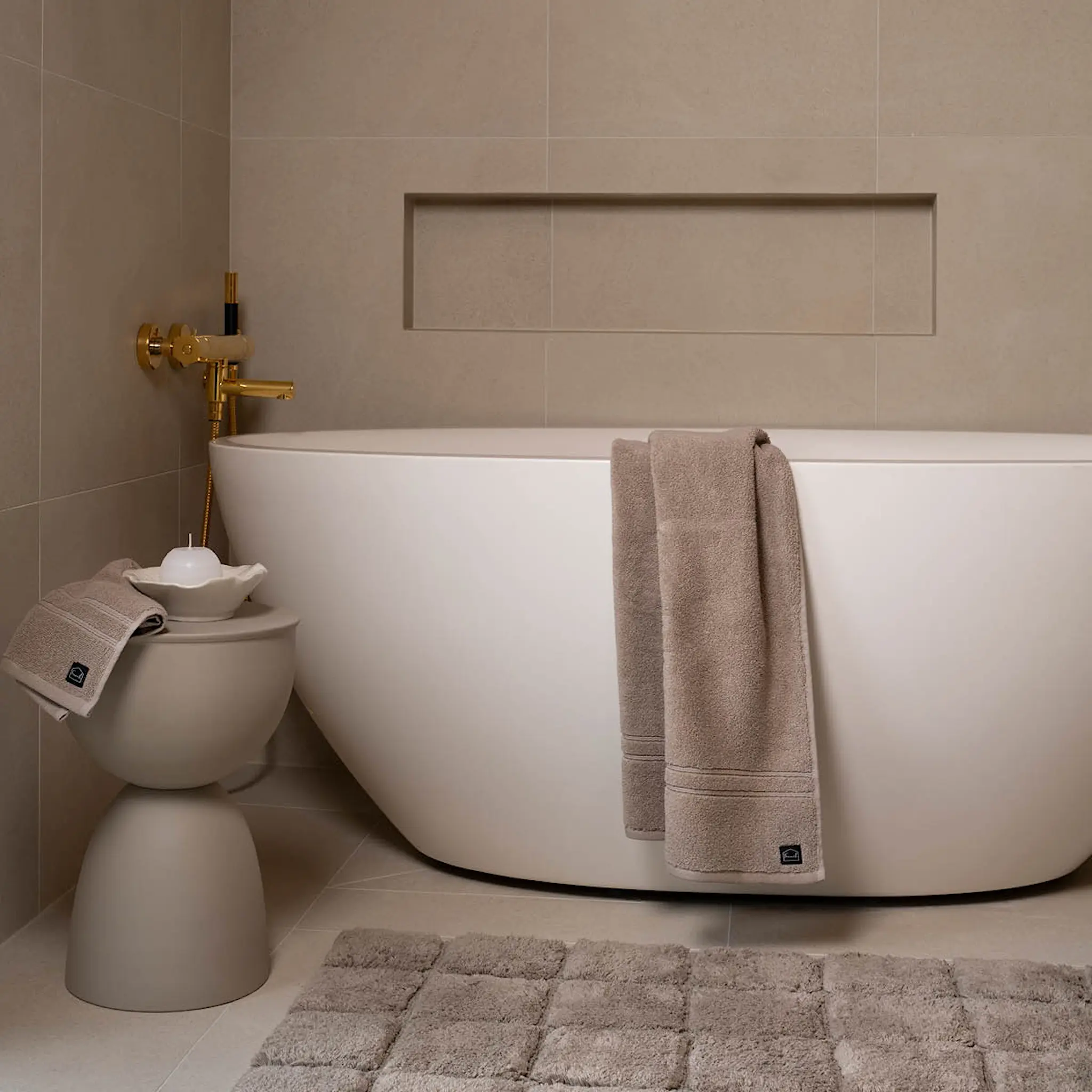 Fanni K Mateo badematte 60x110 cm sand