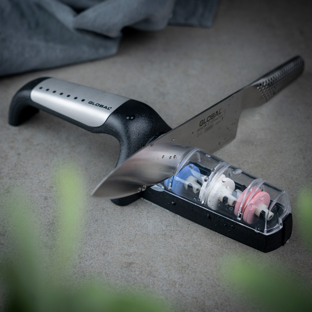 Global Knivsliper m/3 hjul G-913/sb svart