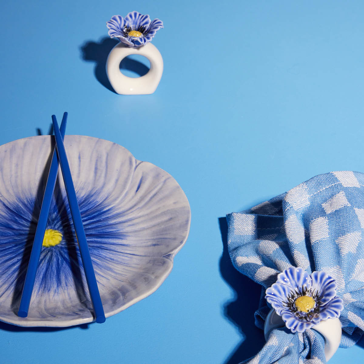 ByOn Poppy asjett 21 cm blå