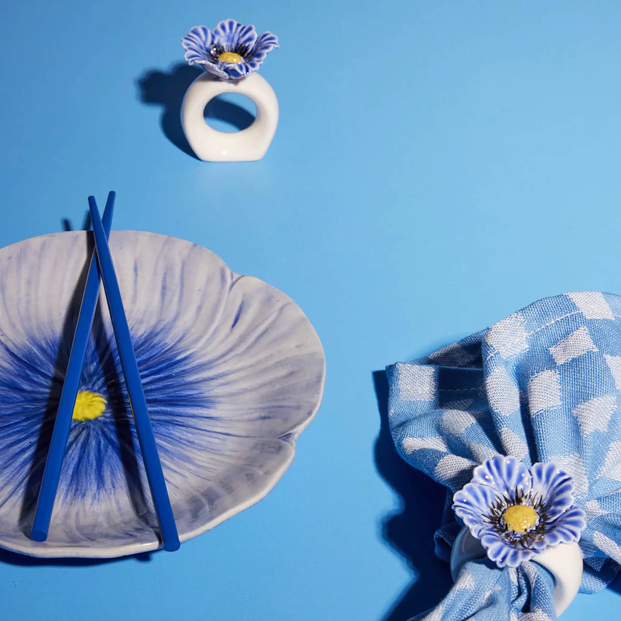 ByOn Poppy Tallrik 21 cm Blå