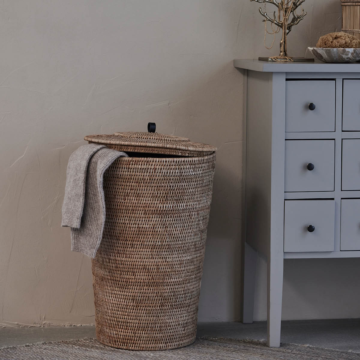 Lene Bjerre Norah skittentøyskurv 40x60 cm natur