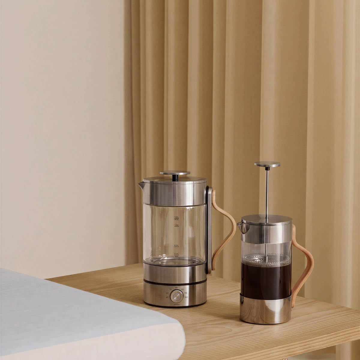Stelton Emma vattenkokare 1,2L clear/steel