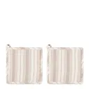 Linnea grytlapp 2-pack 20x20 cm beige/vit