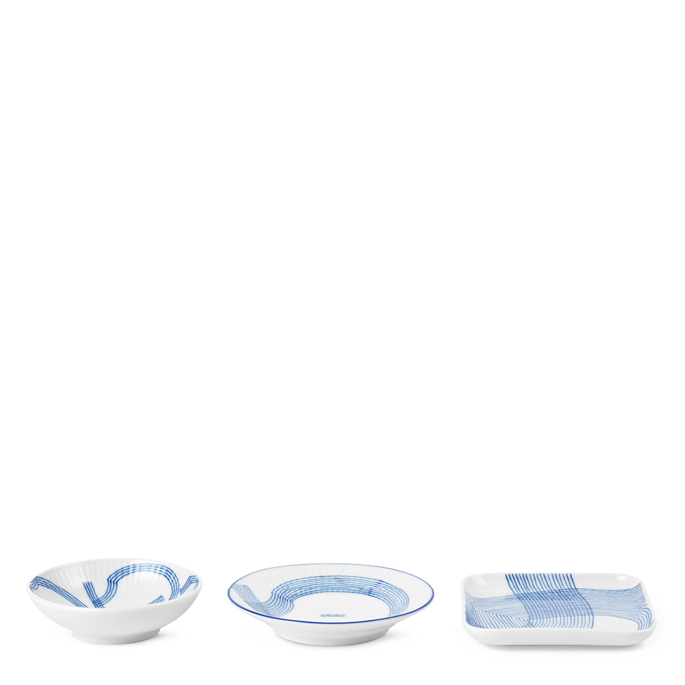 Royal Copenhagen Motif Tarjoilukulho 3 osaa Sininen/Valkoinen