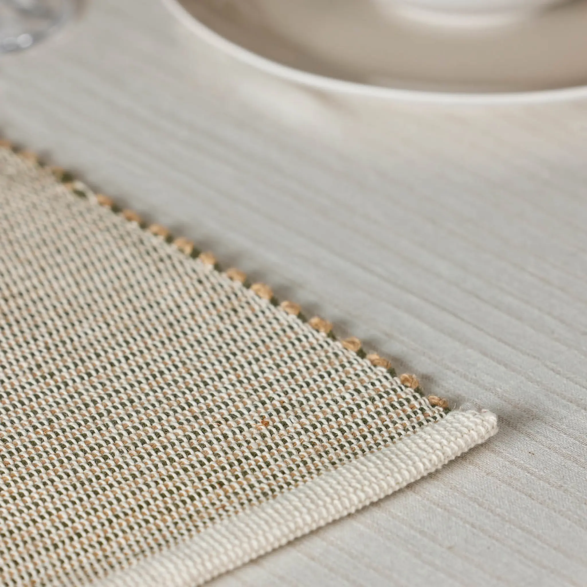 Holmen Birk løper 35x100 cm grønn