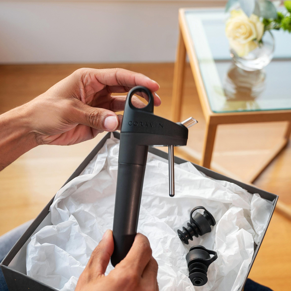 Coravin Pivot vinstopper 6 stk svart
