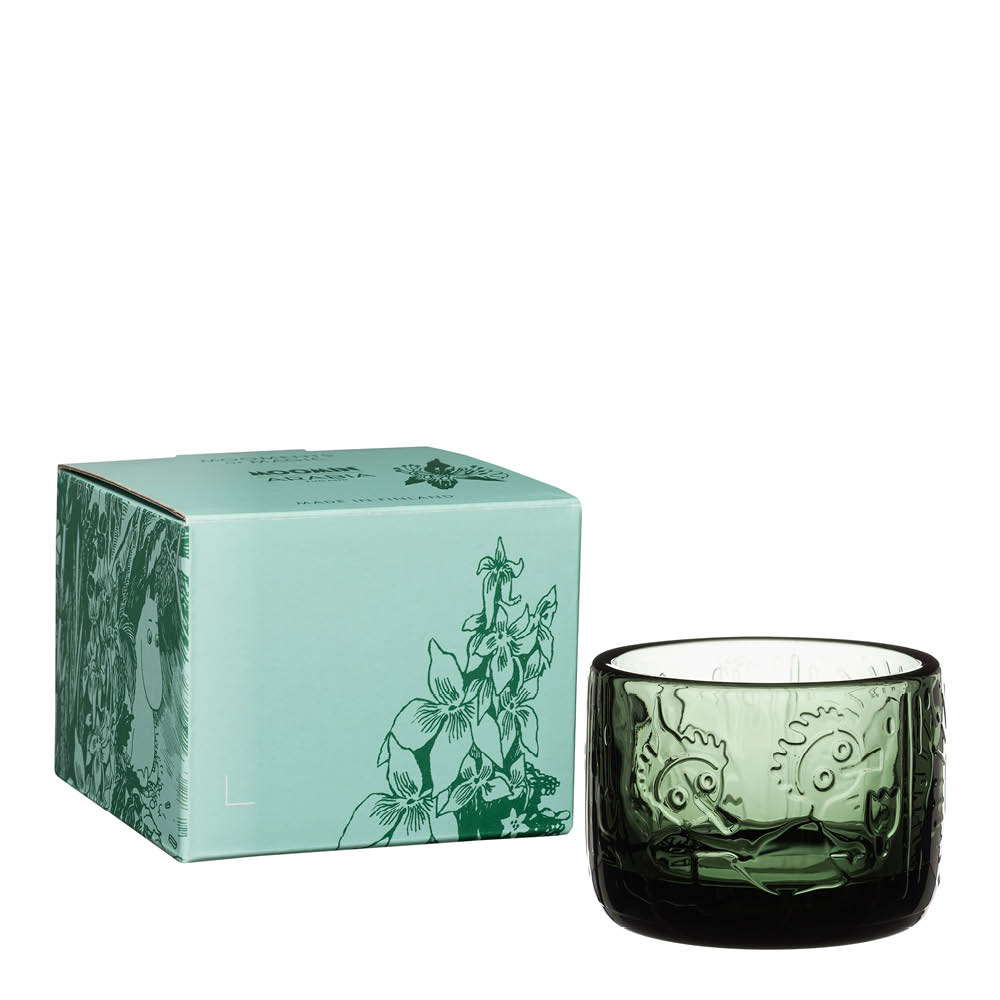 Moomin Iittala Mummi lyslykt 5,8 cm furugrønn