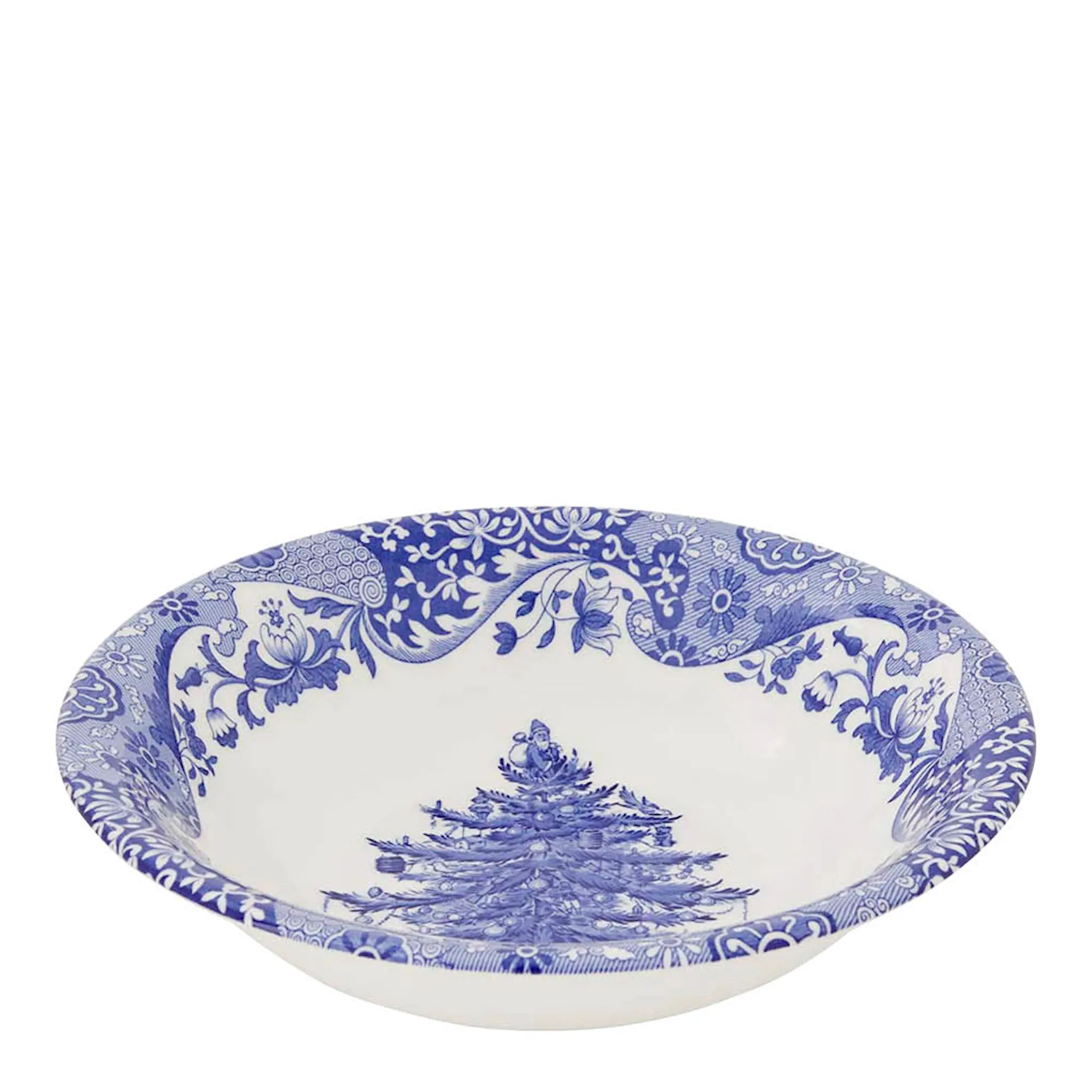 Spode Blue Italian Christmas Tree skål 20 cm 71 cl blå/vit