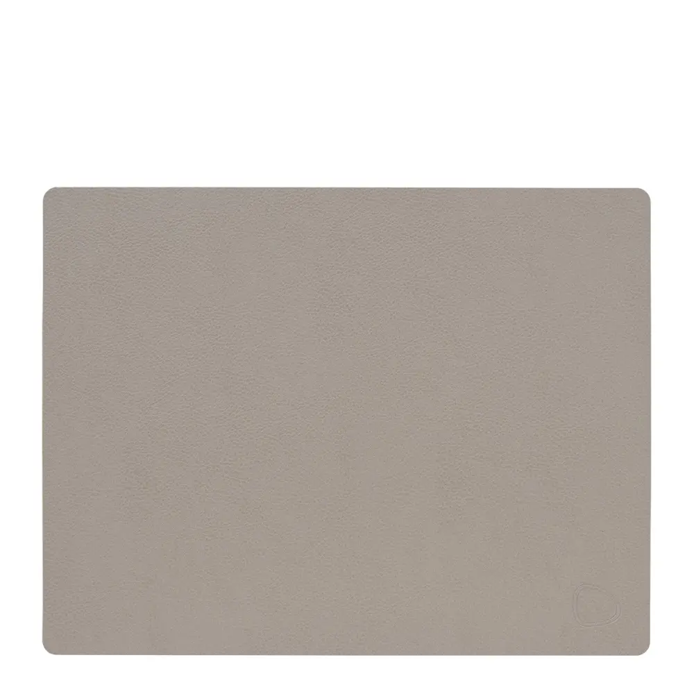 Leather Serene rectangle bordbrikke 26x34 cm ash
