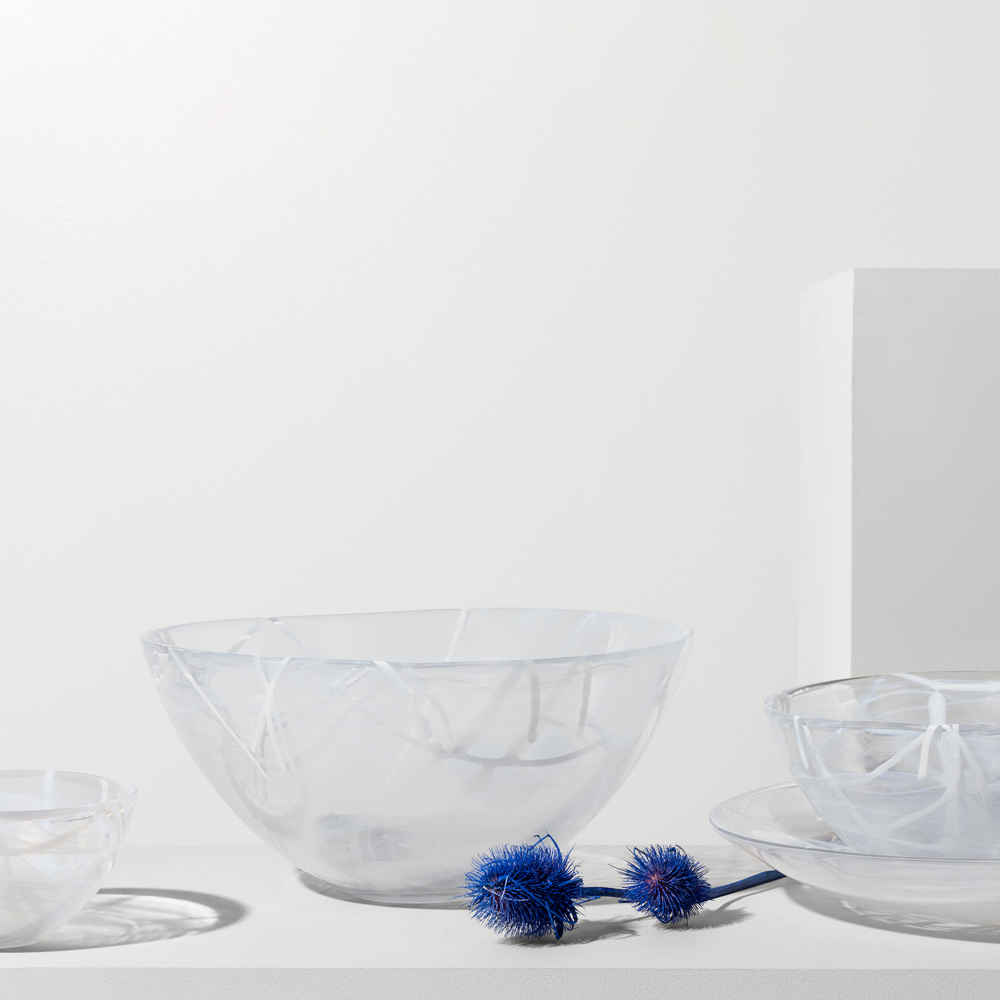 Kosta Boda Contrast Skål 16 cm Vit