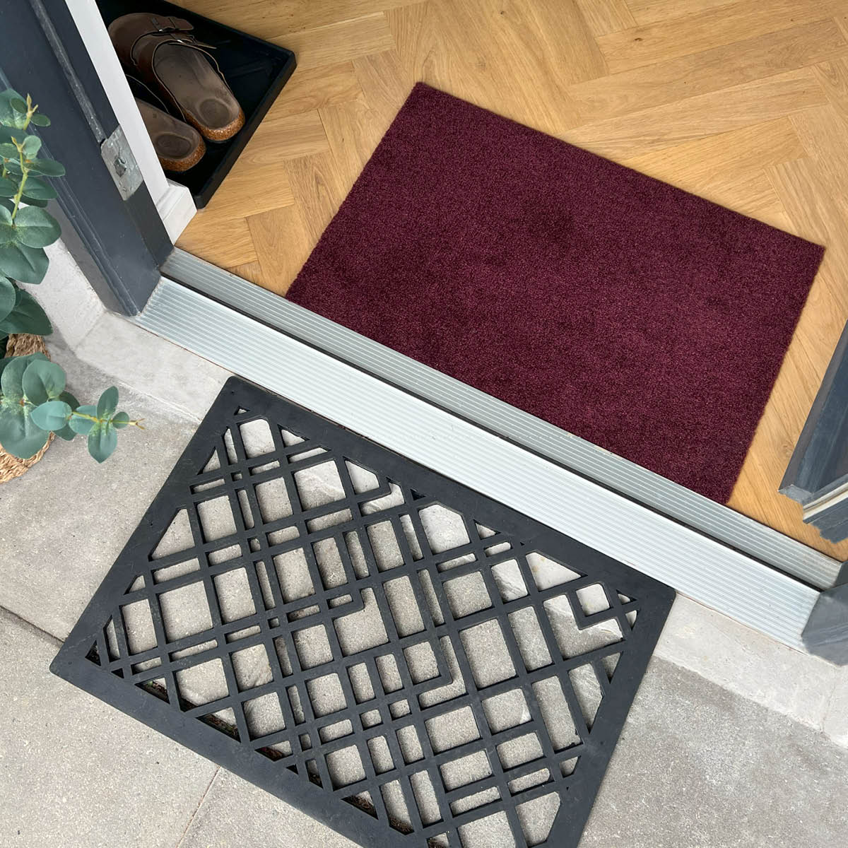 Tica Copenhagen Unicolor golvmatta 40x60 cm bordeaux