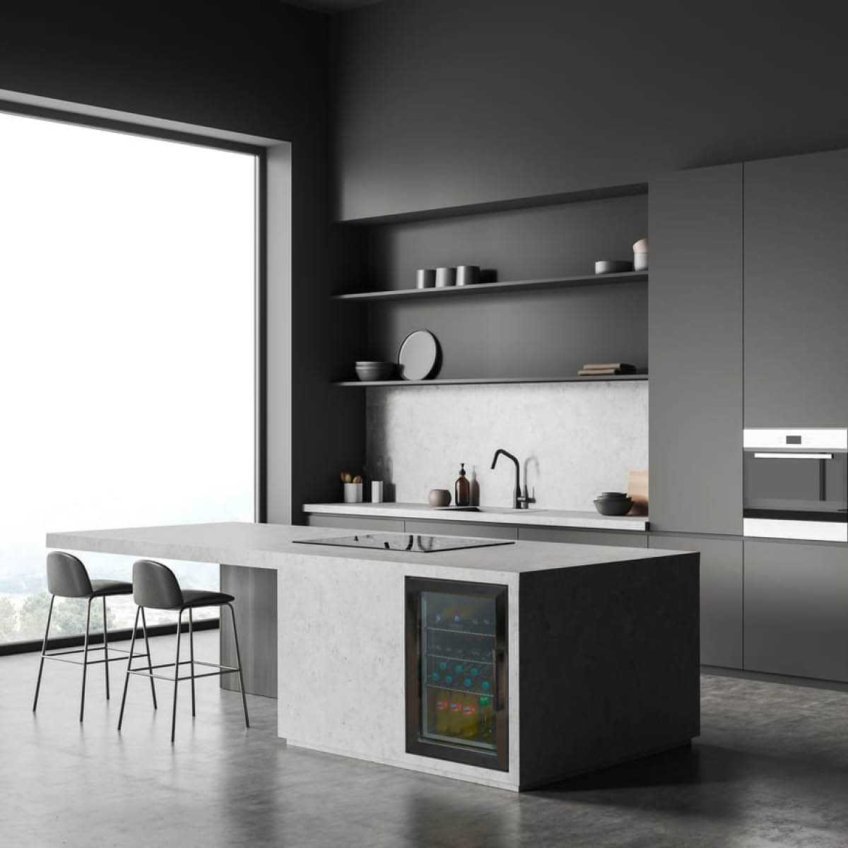 Caso Barbecue Cooler utomhuskylskåp 63L vänsterhängt svart