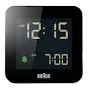 Väckarklocka digital 7,6 cm svart