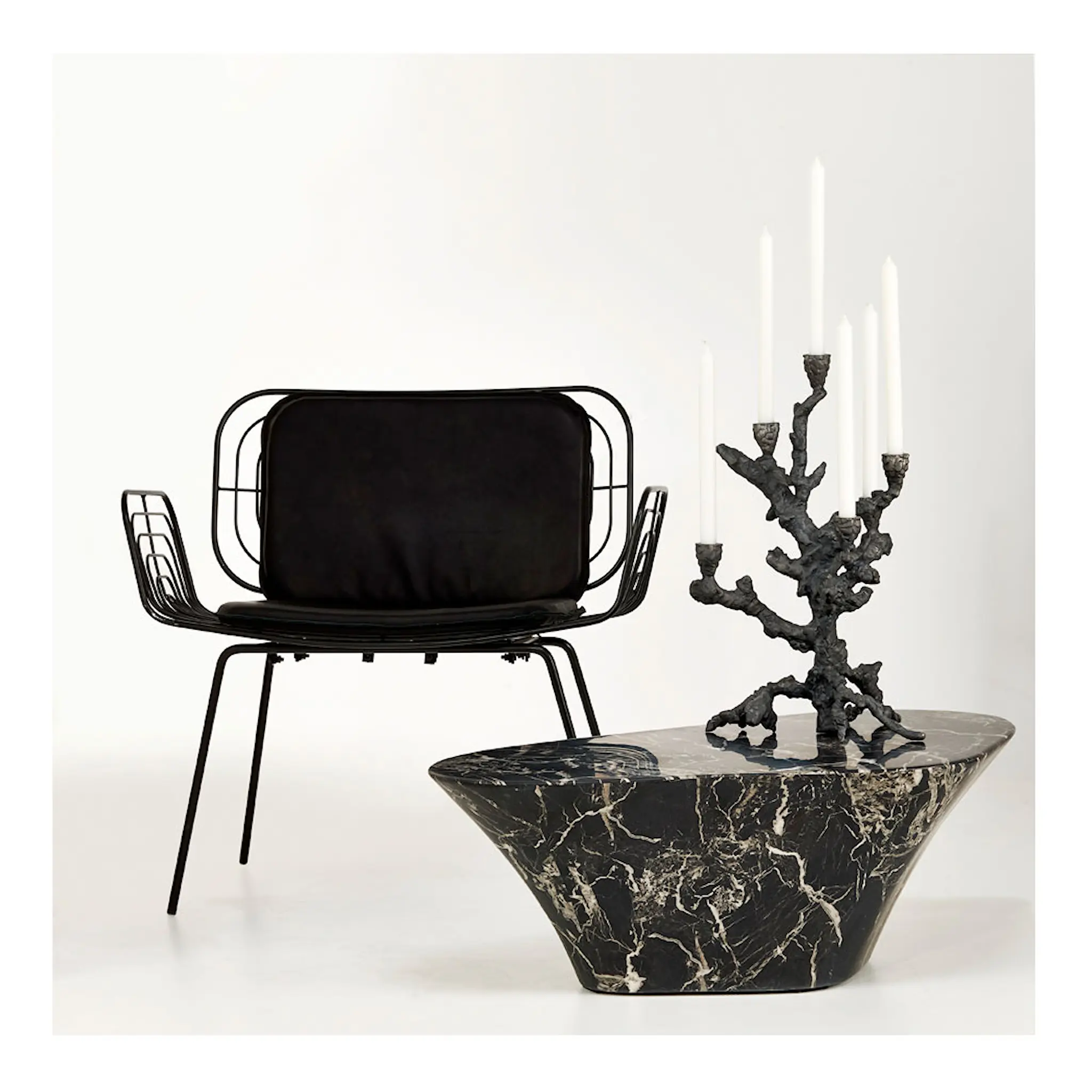 Pols Potten Apple tree kandelaber svart hover