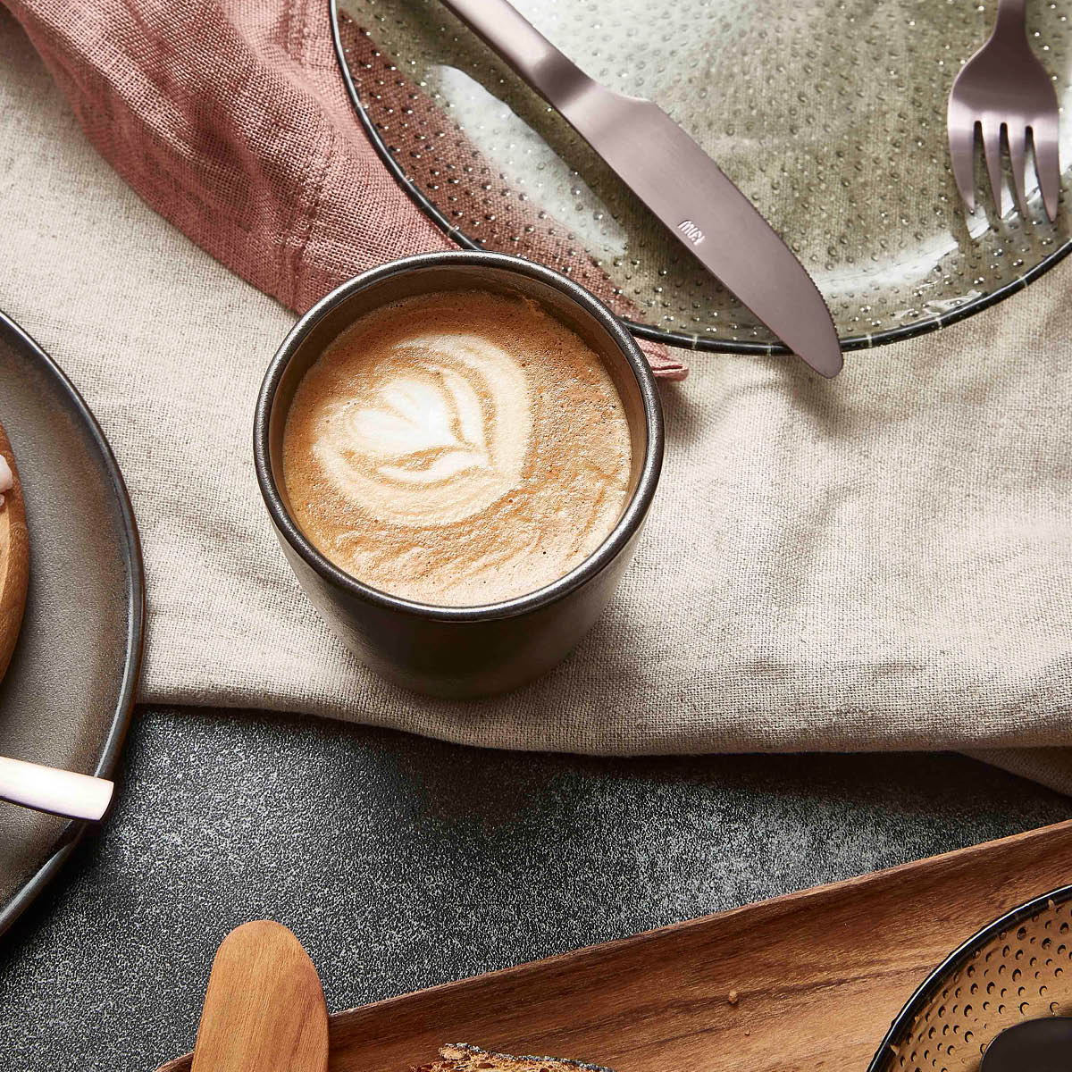 Aida RAW Metallic Brown krus u/hank 30 cl