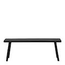 Nadi bänk 120x38x43 cm svart