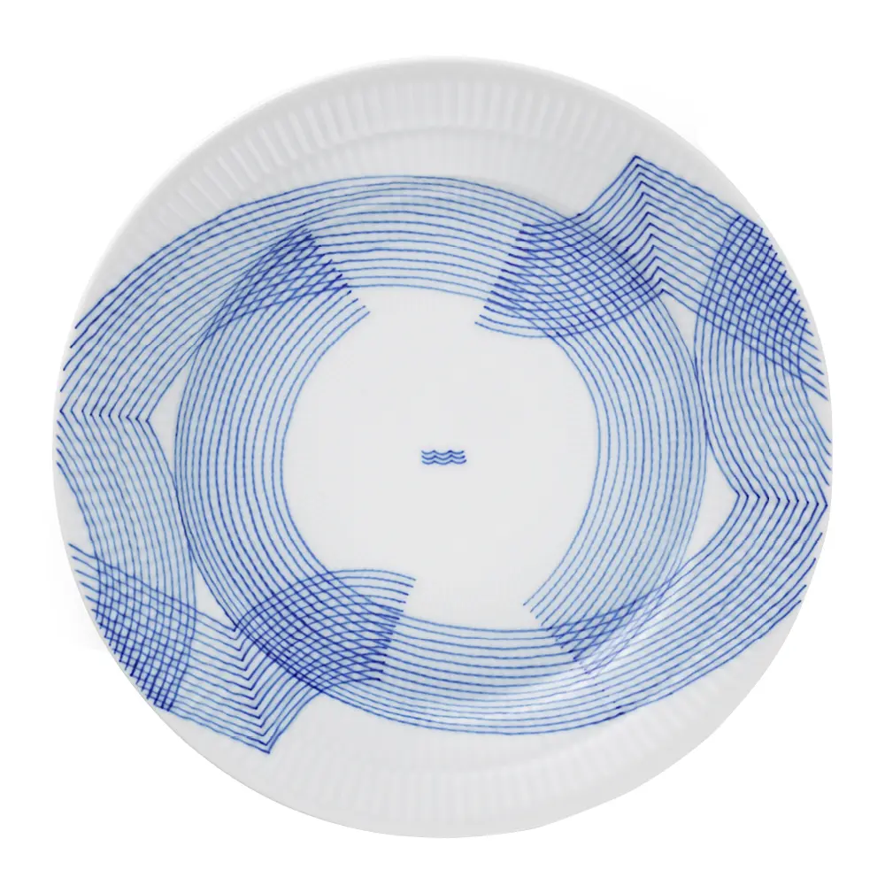 Motif Lautanen 22 cm Sininen/Valkoinen