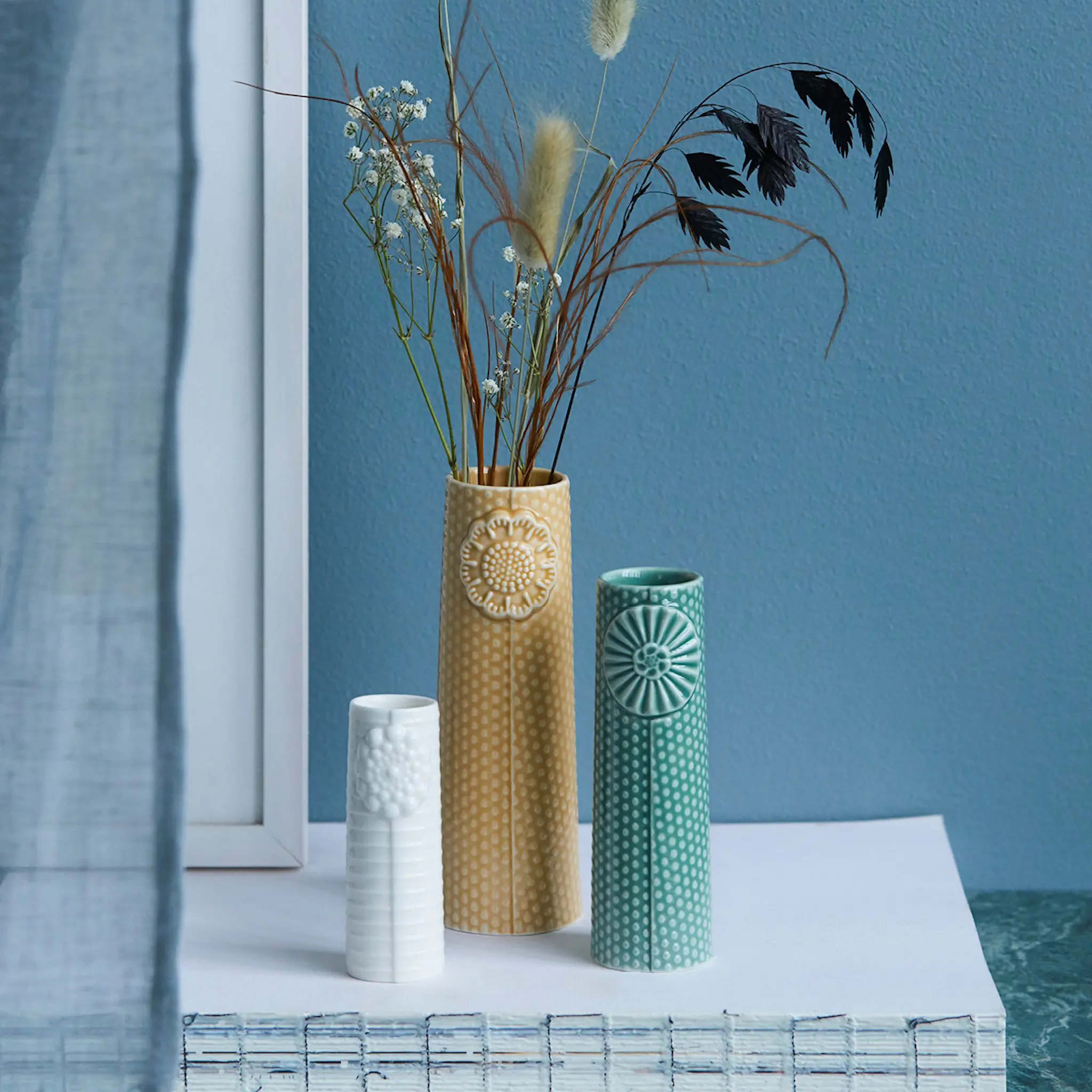 Dottir Pipanella Flower Maljakko 12,5 cm Valkoinen