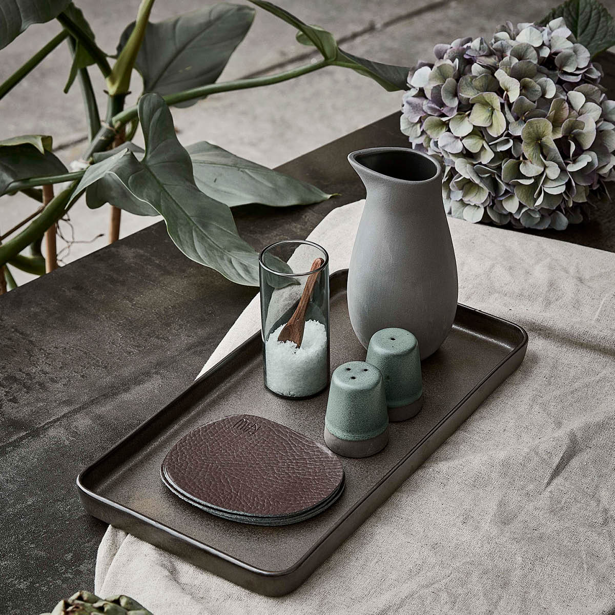 Aida RAW Metallic Brown fat 34x18 cm