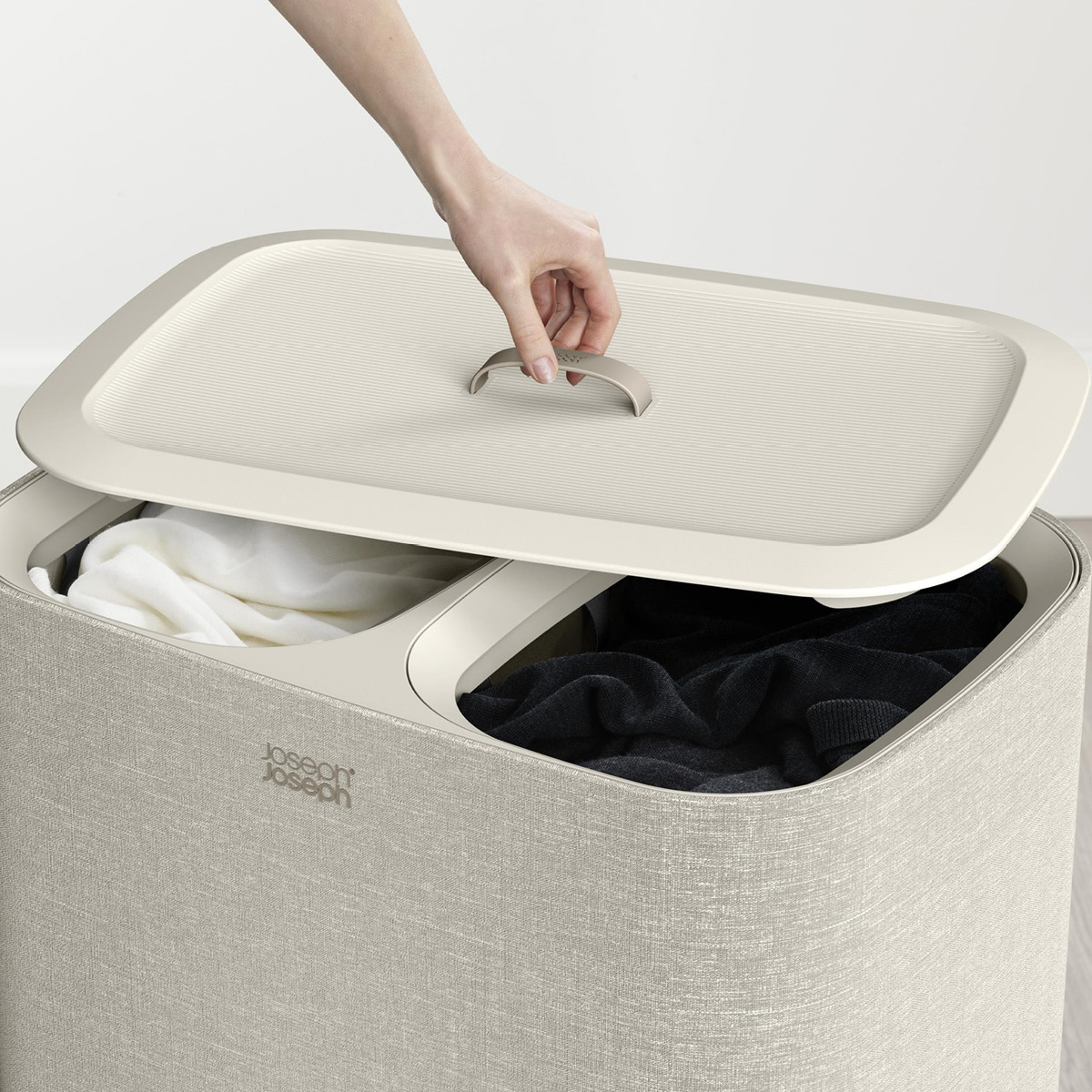 Joseph Joseph Tota tvättkorg 90 L beige