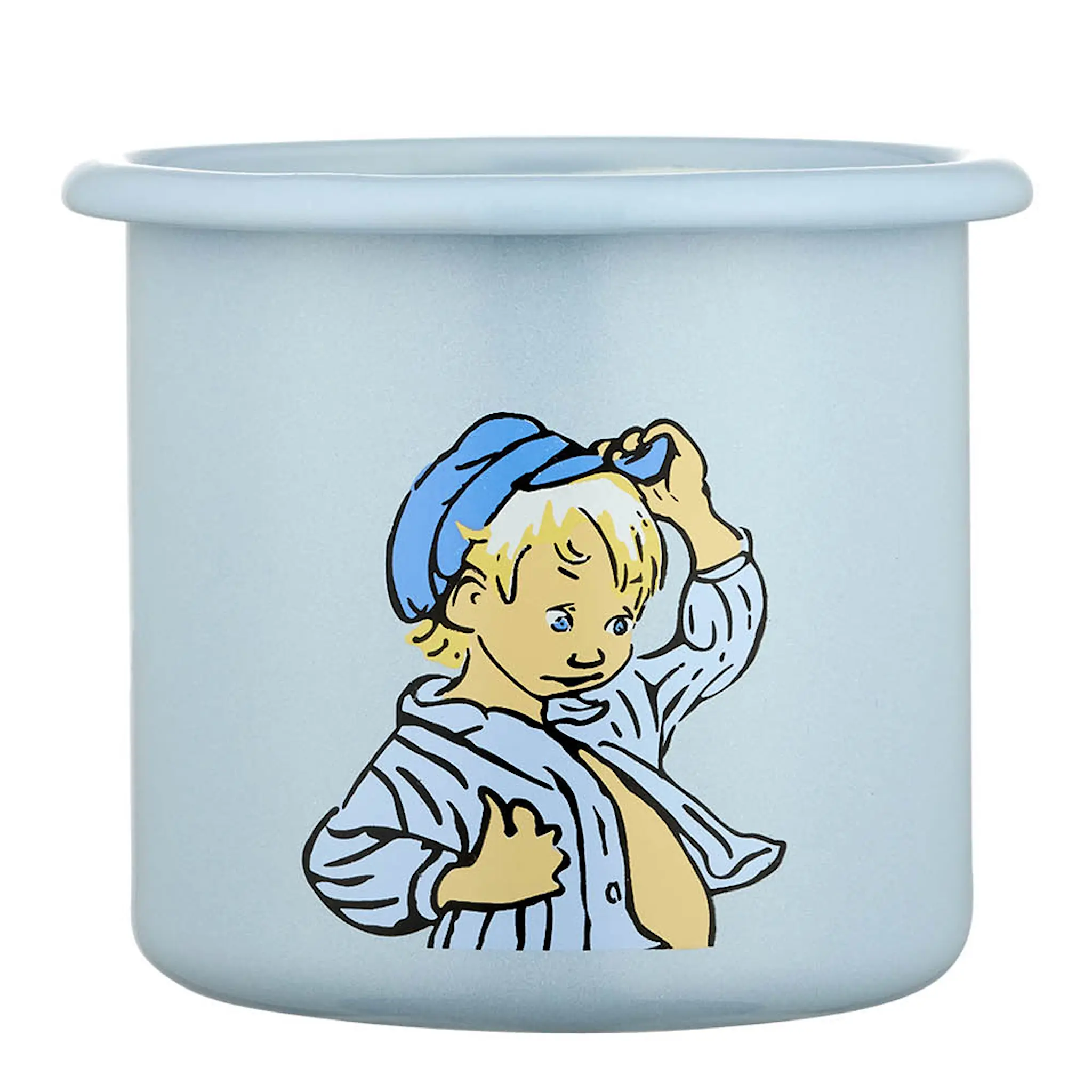 Muurla Emil emaljmugg 25 cl Emil blå