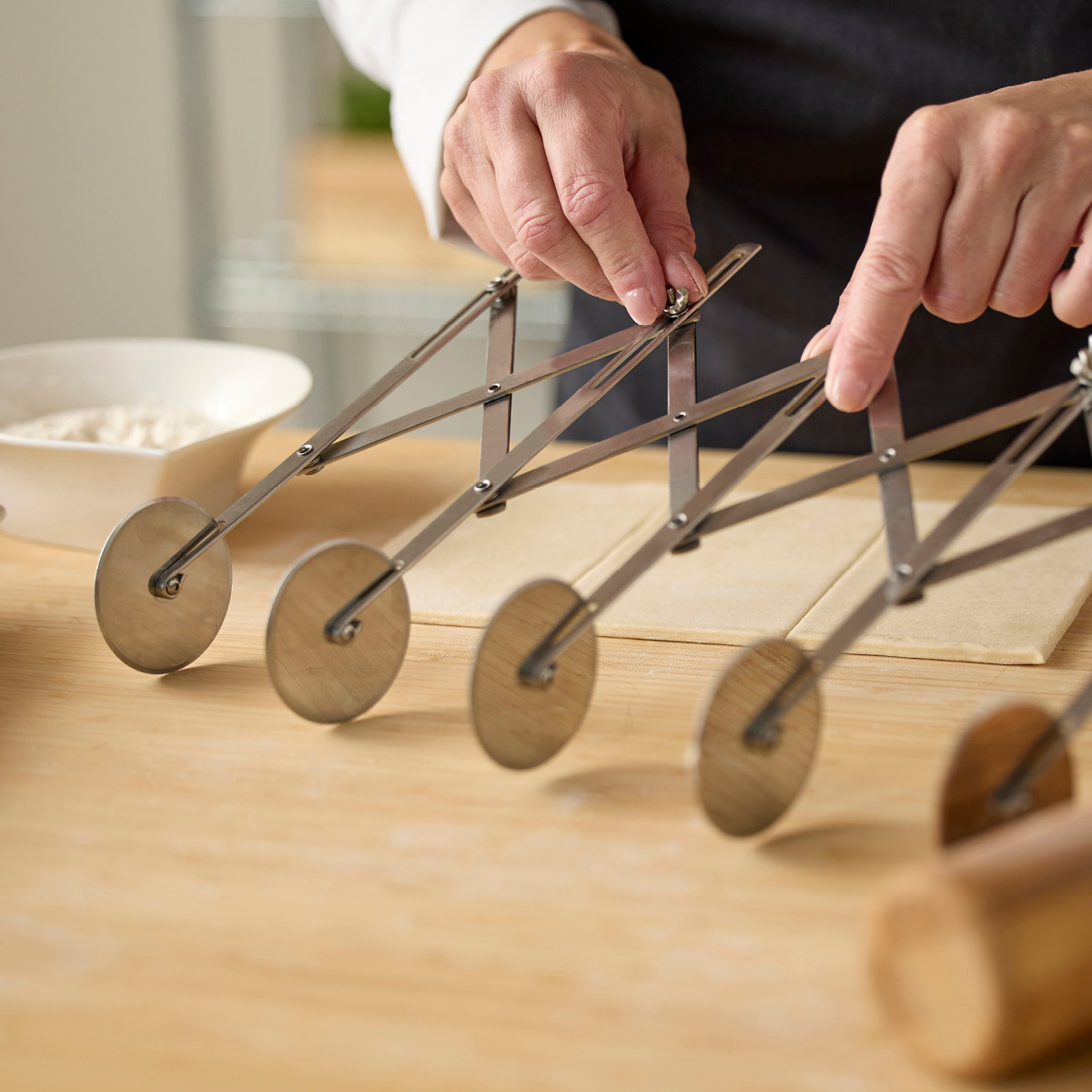 Blomsterberg Deigdeler med 5 hjul stål