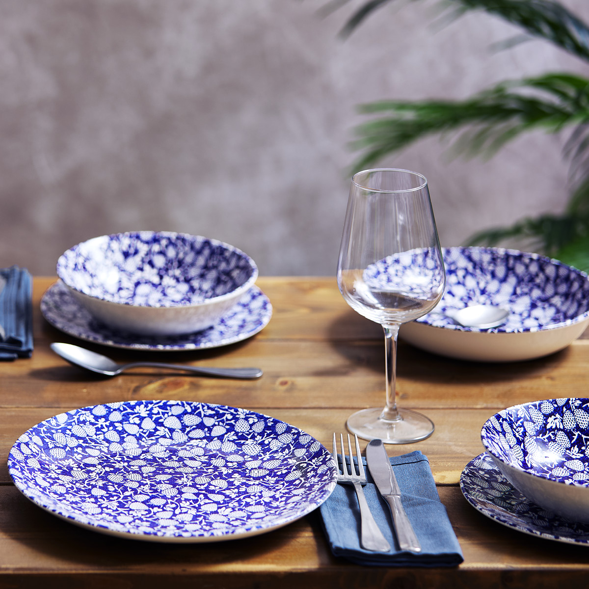 Wade Eton pastatallrik 22,5 cm blå