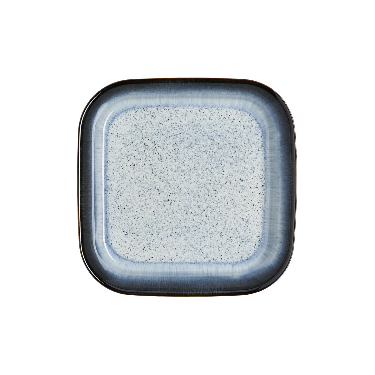 Denby Halo firkantig ildfast form 24x24 cm grå/svart