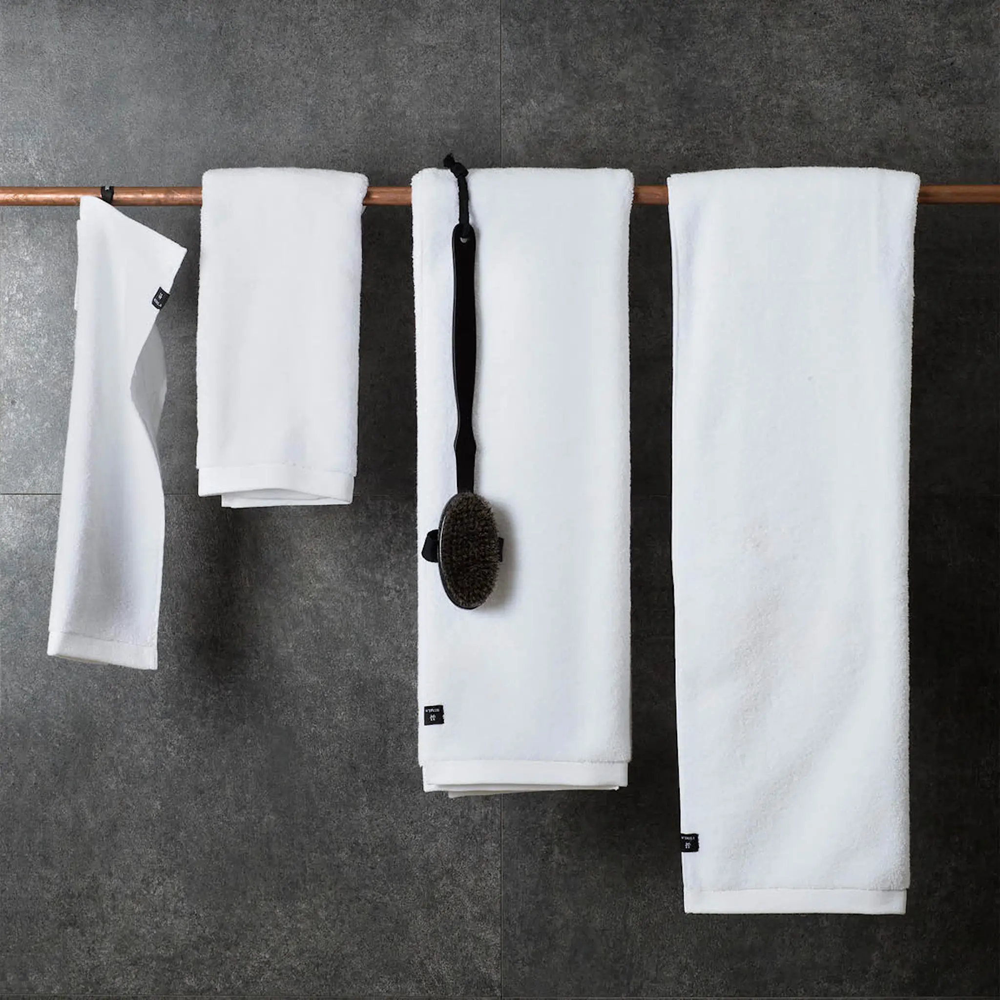 Himla Maxime handduk frotté 50x70 cm white