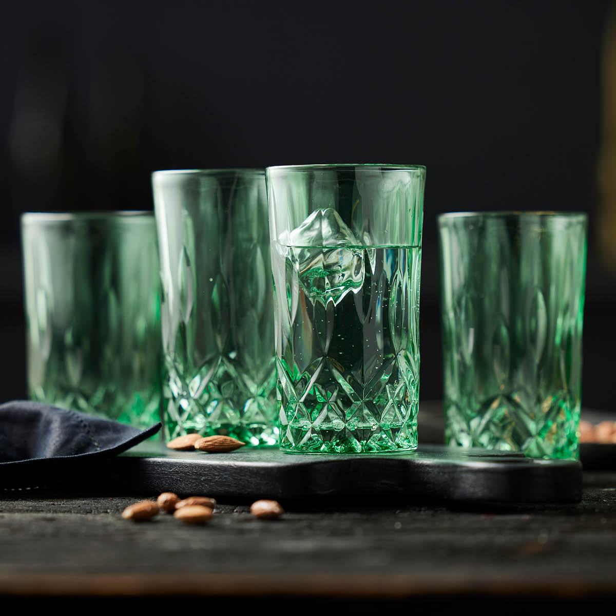 Lyngby Glas Sorrento Highball 38 cl 4-pack Grön