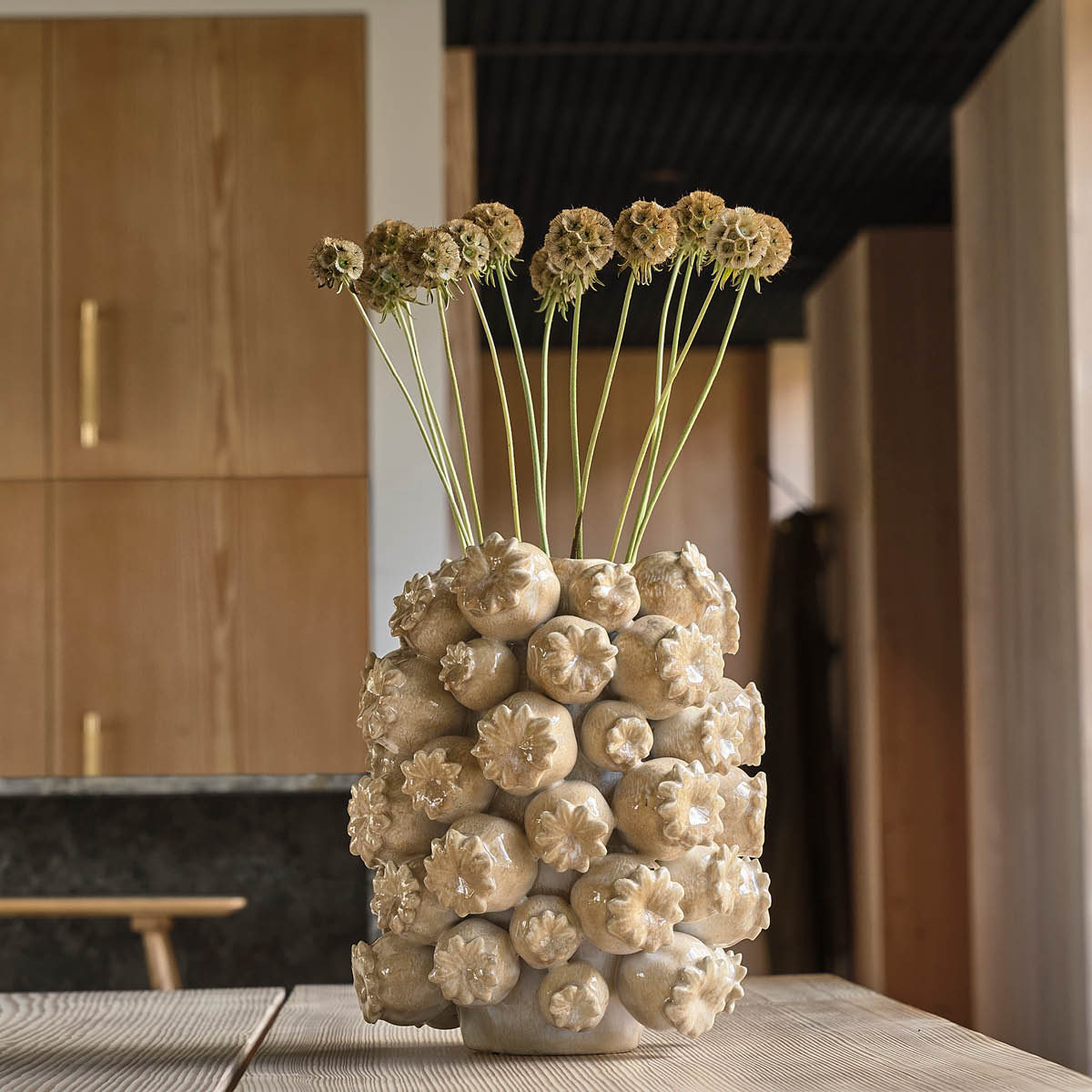 Villa Collection Elha vas/blomkruka 23,5x32 cm honey