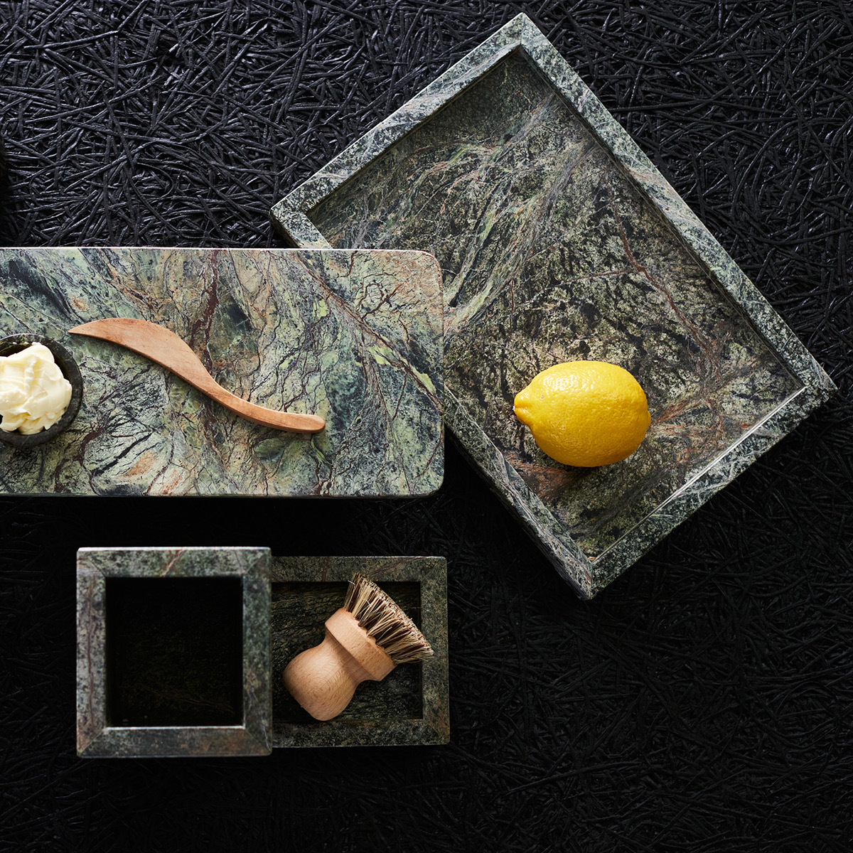 Muubs Vita bricka 20x30 cm Mörk grå