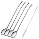 Sugrör Med Sked 4-Pack