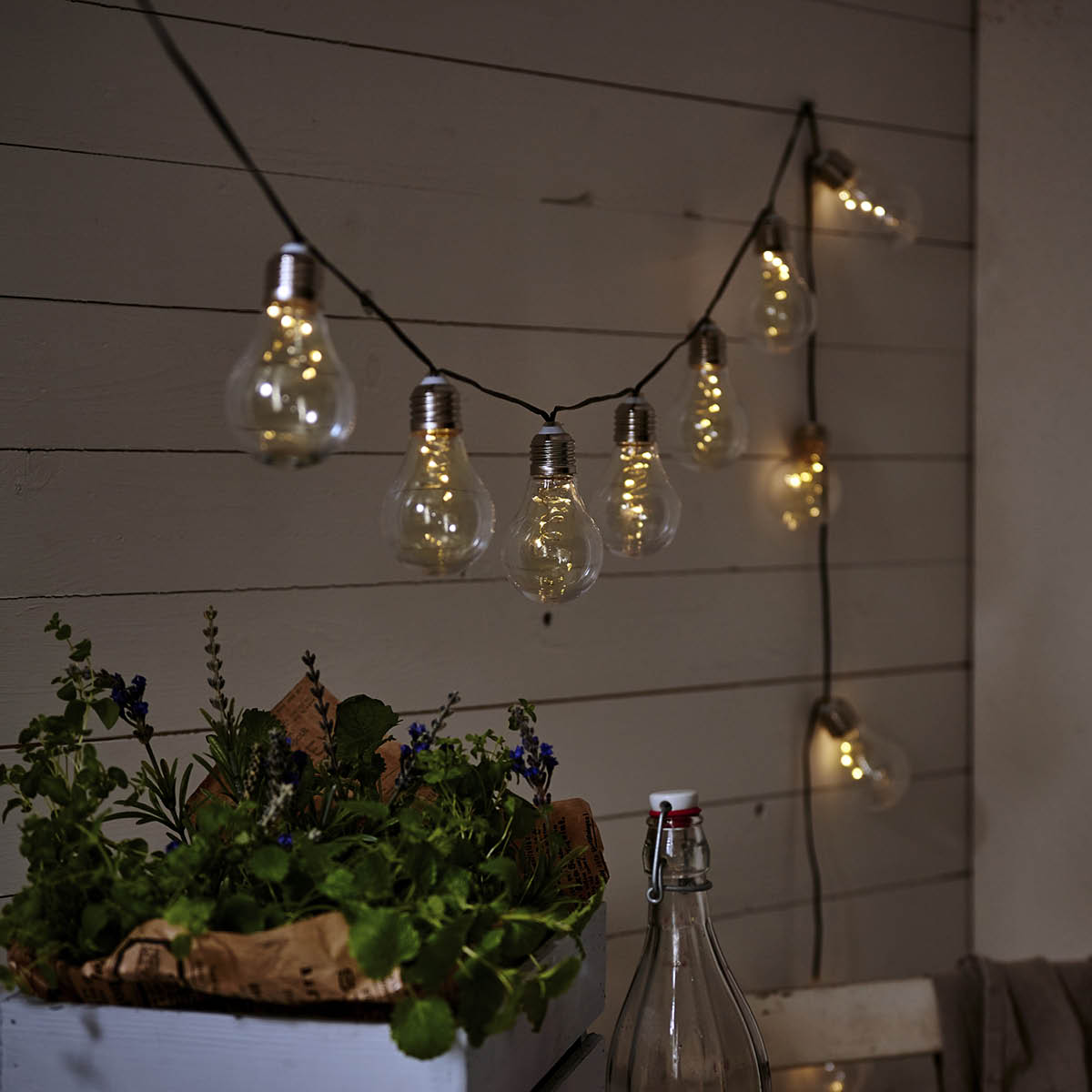 Star Trading Glow solcellelyslenke 480-10 180 cm