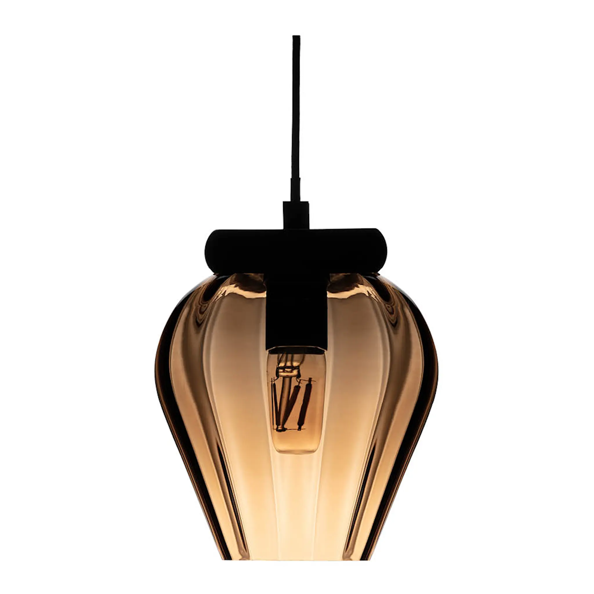Magnor Rocks taklampe 24 cm caramel